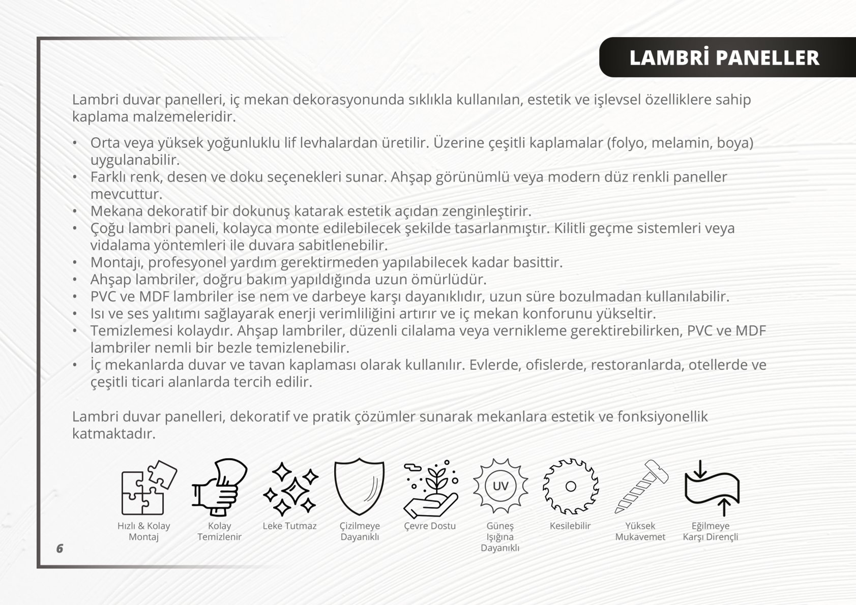 Lambri Panel Katalog Zeg Group Yapı